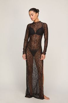 Hunkemöller Camisón Allover Lace Negro