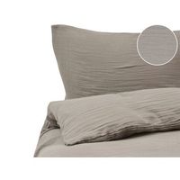 conjunto de funda de edredon moderna de muselina de algodon 220 x 240 cm gris pardo sumner