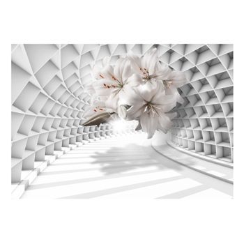 Papel Pintado 3d - Flowers In The Tunnel (350x245 Cm)