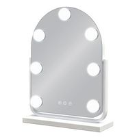 espejo maquillaje hollywood led tactil 3 modos regulable 25x30 cm