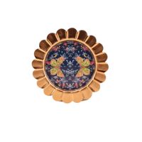 bandeja decorativa de acero lacado d22cm