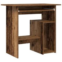 escritorio madera de ingenieria madera envejecida 80x45x74 cm vidaxl