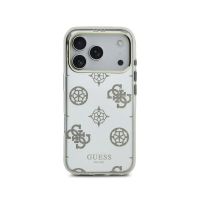 guess funda para iphone 17 pro max r carcasa de tpu con magsafe espejo peonias con brillos dorado diseno elegante y ajuste preciso