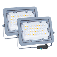 aigostar focos led exterior 2 piezas 30w 3000k led floodlight exterior luz de inundacion para exteriores de 2450lm a prueba de agua ip65 para patio jardin garajes