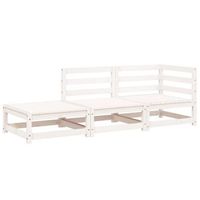 sofa jardin con reposapies 2 plazas  sofa de exterior madera maciza pino blanco