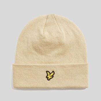 Lyle & Scott Gorro HE2313A COTTON BEANIE-X865 GREY TAUPE para hombre