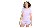 camiseta de manga corta nike one swoosh para mujer  color morado
