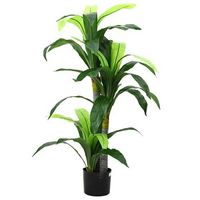 arbol dracaena artificial 36 hojas 120 cm verde vidaxl