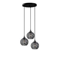 lampara de techo hay-11890 negro metal 40x40x113 cm