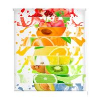 estoralis - estor enrollable translucido  estampado cocina  110 x 255 cm anchoalto tamano tela 107 x 250 cm  c-1219 unico