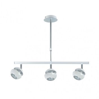 Lampara Lineal De 3 Luces Beethoven Blanco-plata