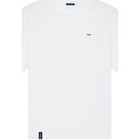 organic monkey camiseta t-shirt red hot - white para hombre