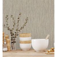 papel pintado vinilico lavable efecto fibra vegetal con textura en relieve - saratov texture 676390 de gaulan - rollo de 10 m x 106 m