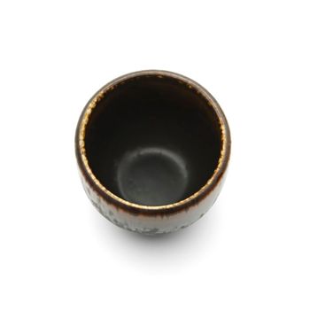 Taza de cerámica en marrón 7,5x7,5x6,1 cm