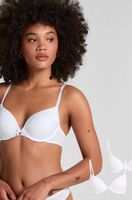 hunkemoller paquete de 2 sujetadores de aros preformados blanco
