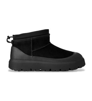 UGG para hombre. 1174196 Botines de Piel Classic Ultra Mini Weather Hybrid negro (44), Plano, Nobuck, Cordones, Casual