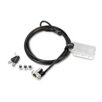 candado portatil kensington universal 3 en 1 cable 18m llave carbonoplata