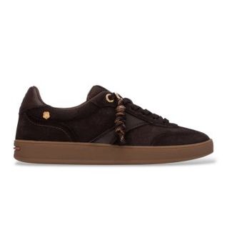 Carmela para mujer. 16437202-MARRON Zapatillas de Piel 164372 marrón (40), Plano, Ante, Cordones, Casual