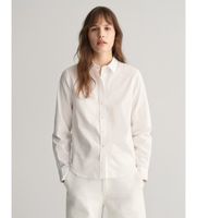 gant para mujer 4300348 camisa regular fit de popelina blanco 42 casual algodon manga larga