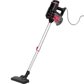 Aigostar Cyclone - Aspirador de mano y vertical 2 en 1. Potencia 600W, 15 Kpa de succión. Filtro HEPA. Aspirador 2 en 1 con tubo telescópico, cepillo de suelo y accesorio de boquilla estrecha.