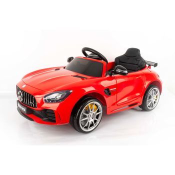 Coche Eléctrico Para Niños 12v Con Mando De Control Remoto - Mercedes Amg Gtr Rojo - Coche Teledirigido Con Batería - Para Niños De 3 A 8 Años (máximo 30 Kg) - Devessport