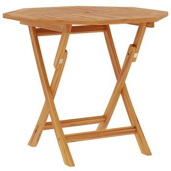 Mesa De Jardín | Mesa De Exterior Plegable Madera De Teca Maciza 85x85x76 Cm