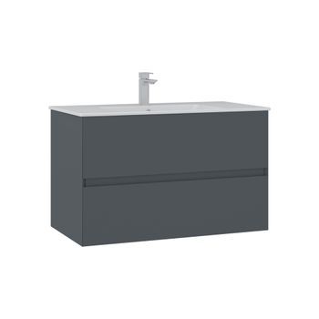 Mueble Para Lavabo  - 91 X 51 X 55 Cm - Antracita Mate
