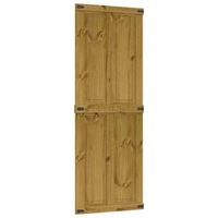 puerta corrediza corona marron miel 80 x 210 cm vidaxl