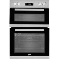 beko bxdf22300s electric double oven - silver silver