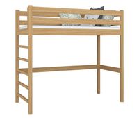 cama alta de roble n01 roble natural