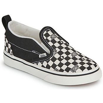 Vans Zapatos Slip-On V GEO CHECK BLACK/WHITE para niña