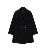 ax armani exchange para mujer xw001810af18997uc001 abrigo cab negro s casual lana clasico