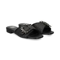 bibi lou sandalias planas mujer - negro talla 37