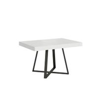 mesa extensible 90x130234 cm efecto madera fresno blanco