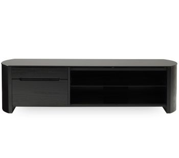 ALPHASON Finewoods 1350 TV Stand - Black Oak, Black