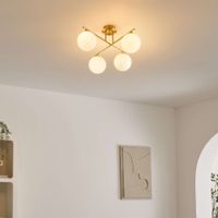 plafon hierro y vidrio  25 cm