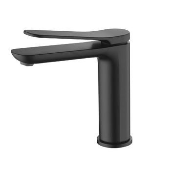 Monomando De Lavabo Negro Mate Serie Dinamarca
