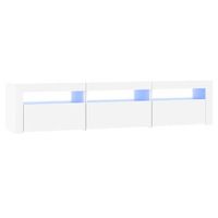 mueble de tv  mueble de salon  armario tv con luces led blanco 180x35x40 cm