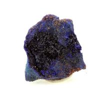 chessylite - pierre natural de francia chessy -les -mines - azurite crystal bleu deep  4475 ct - certificado de autenticidad incluido  23 x 22 x