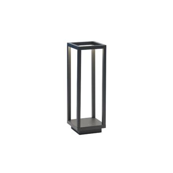 Linterna home gris oscuro led 2.2w batería ip54 zafferano