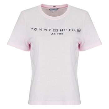 Tommy Hilfiger Camiseta REG CORP LOGO C-NK SS para mujer