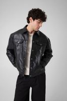 chaqueta de cuero sintetico
