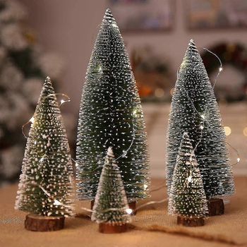 Árbol De Navidad Pequeño, Decoración Para El Día De San Valentín, Juego De 5 Miniárboles De Navidad