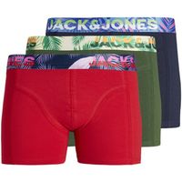 jack  jones boxer 12250358 jacpaw trunks 3 pack jnr true red para nino