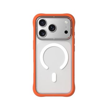 Youngkit Funda Para Iphone 17 Pro Max – Carcasa Magnética Dynamic Ii Transparente Naranja Silicone, Diseño Moderno Y Ajuste Preciso