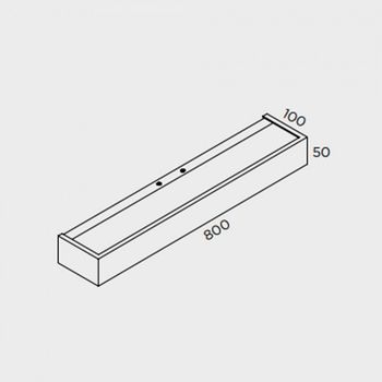 Aplique de pared led apolo (25w)
