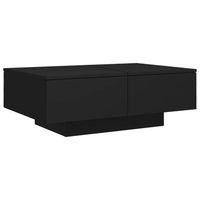 mesa de centro con cajones diseno moderno y contemporaneo 90 x 60 x 31 cm madera de ingenieria negra dec039855