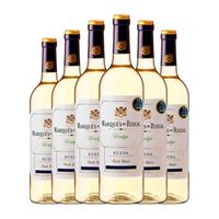 marques de riscal vino blanco rueda 75 cl 125 vol pack de 6 unidades