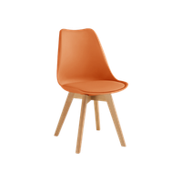 set de 4 sillas de comedor mavis terracota