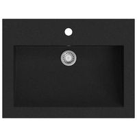 lavabo de bano moderno  lavabo de granito negro 600x450x120 mm